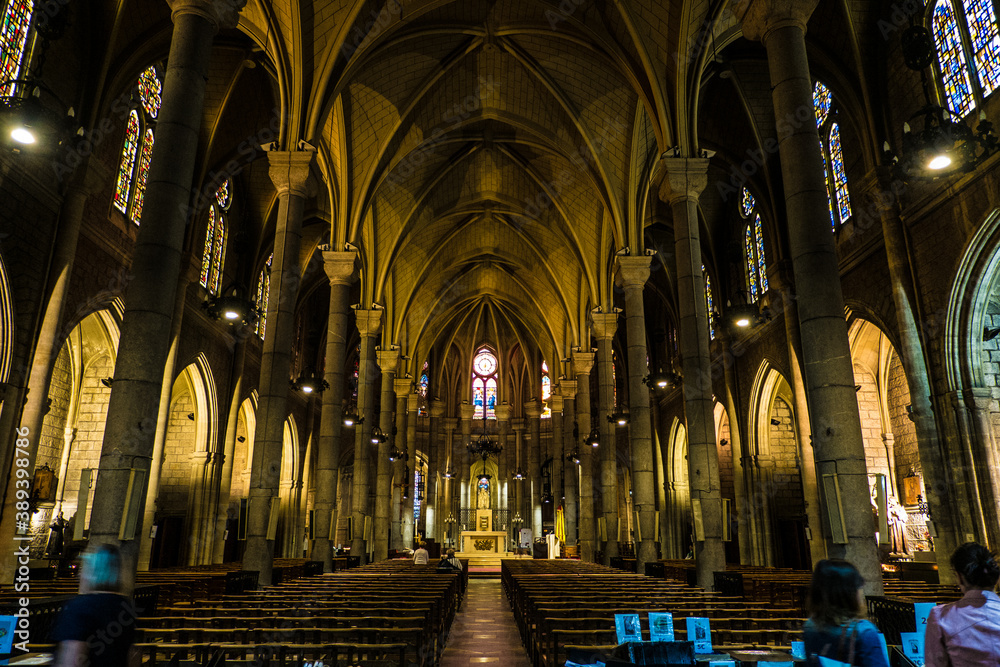 Notre Dame de Nice, neo gothic church in Cote d'Azur, France