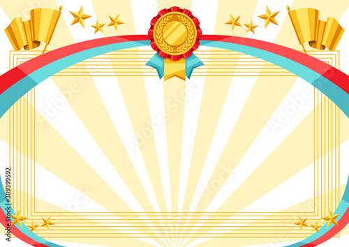 Award certificate or diploma.