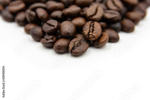 Coffee beans isolated on white background © boivinnicolas