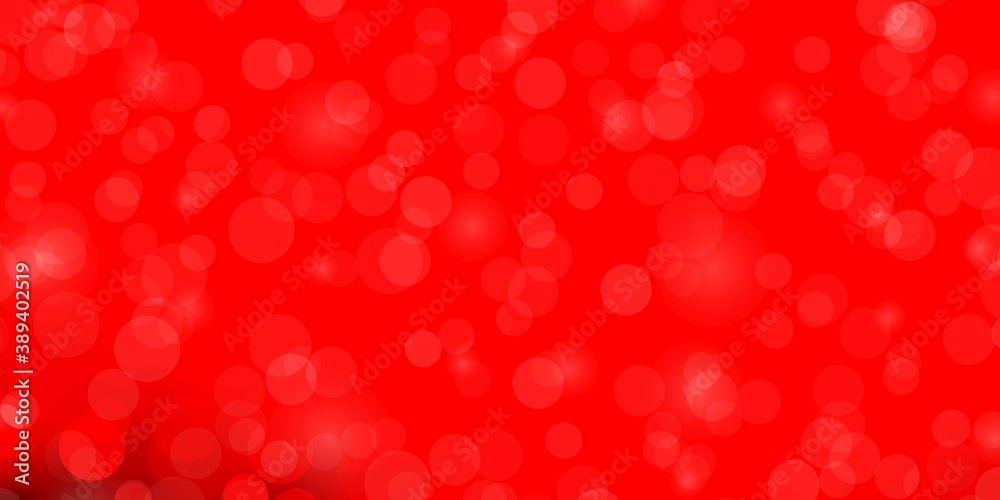 Light Red vector background with circles. Light Red vector background with circles.