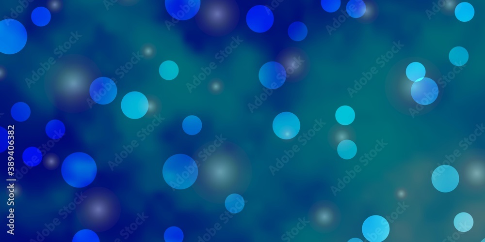 Light BLUE vector background with circles, stars. Light BLUE vector background with circles, stars.