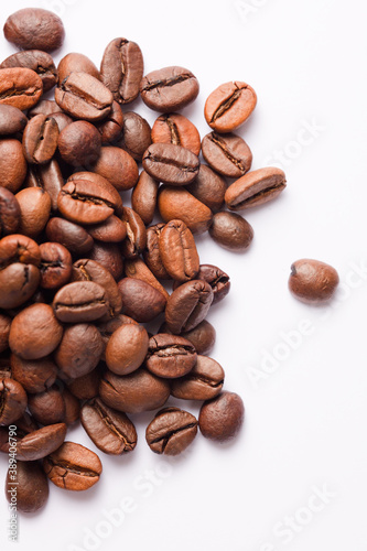 Coffee beans isolated with white background