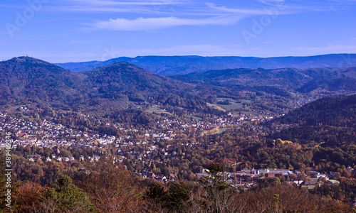 View of Baden-Baden and the Black Forest_Baden Wuerttemberg, Germany © karlo54