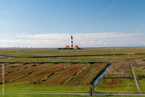 Der Westerhevener Leuchtturm bei St. Peter-Ording photo