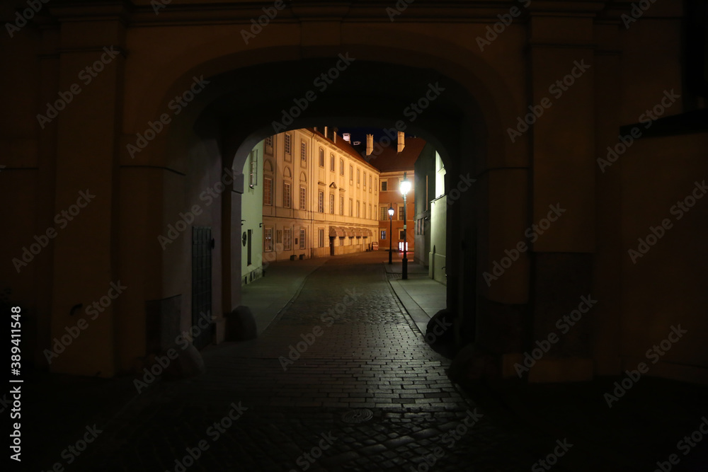 Fototapeta premium Stadt Aufnahme von Warschau, Polen