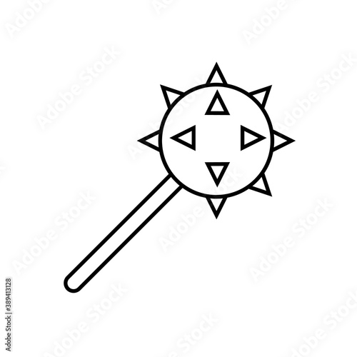 cudgel icon element of weapon icon for mobile concept and web apps. Thin line cudgel icon can be used for web and mobile. Premium icon on white background