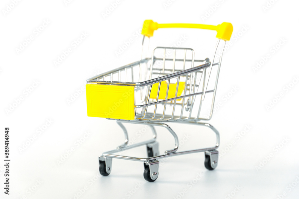 Shopping cart isolate on white background Shopping cart isolate on white background