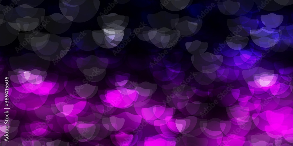 Dark Pink, Blue vector texture with disks. Dark Pink, Blue vector texture with disks.