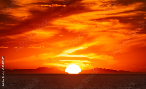 Fototapeta Naklejka Na Ścianę i Meble -  Ibiza sunset. Spain.