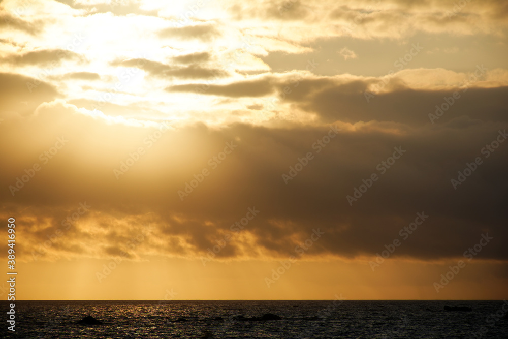 Fototapeta premium coucher de soleil en Bretagne