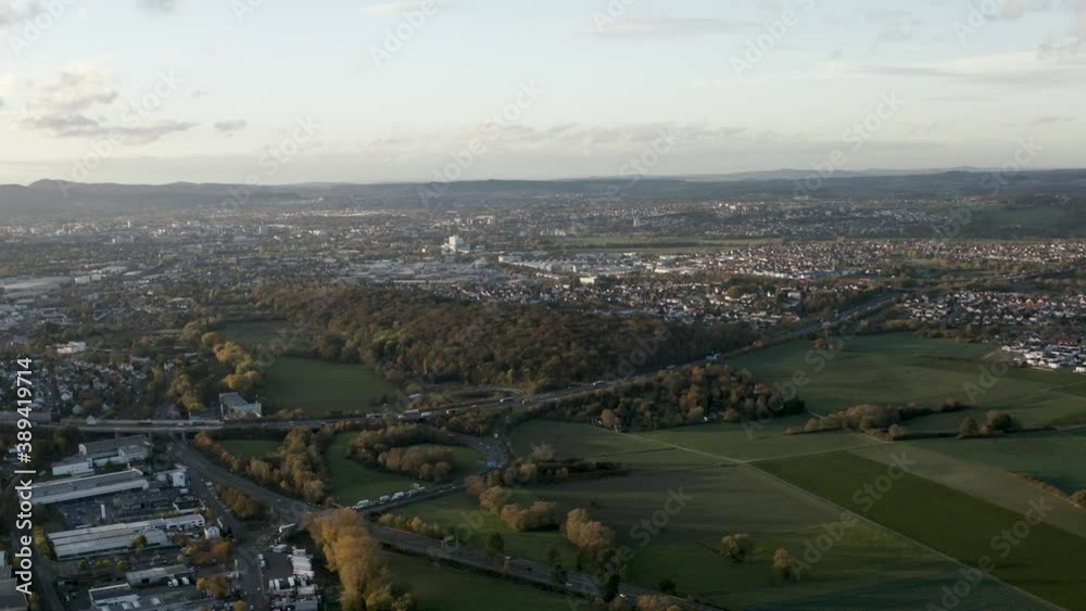 Drone Aerial Shot of the german city center of Kassel in Germany, Hessen, Europe Drone Aerial Shot of the german city center of Kassel in Germany, Hessen, Europe