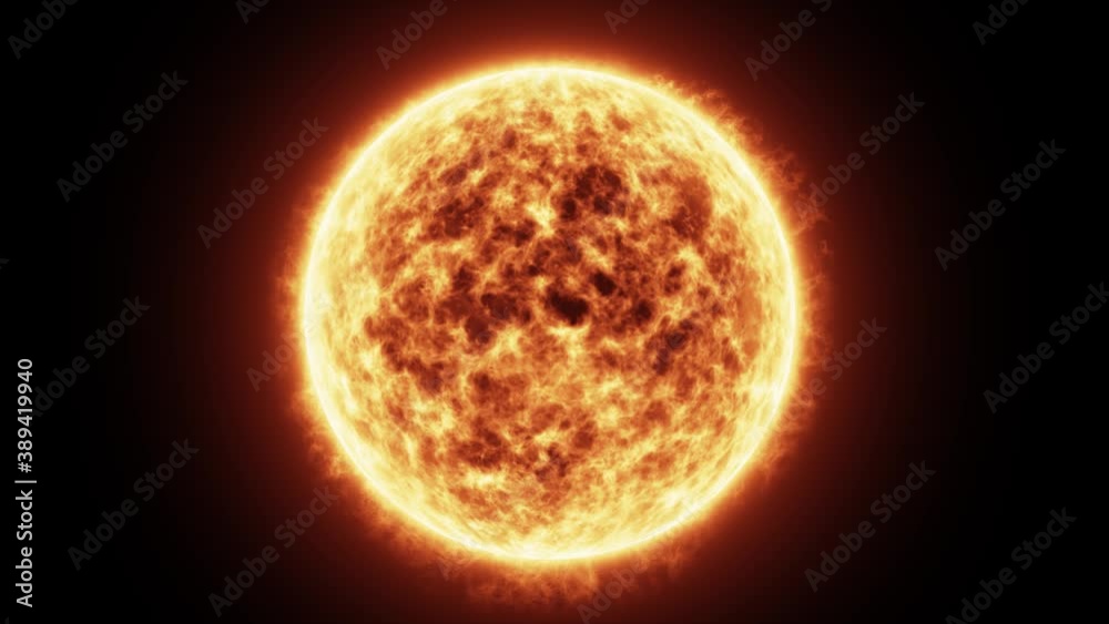 Highly detailed 3D VFX render of the whole of the Sun, with bright high energy solar storms and coronal mass ejections Highly detailed 3D VFX render of the whole of the Sun, with bright high energy solar storms and coronal mass ejections