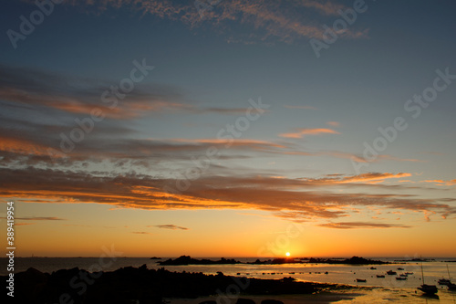 coucher de soleil en Bretagne