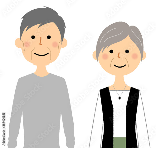老夫婦 　シニアカップル　高齢者