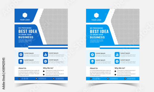 corporate business flyer design template 