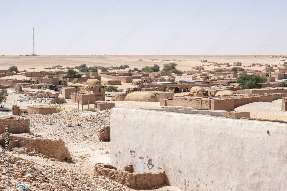Ounianga Serir Village in the Sahara Desert, Chad