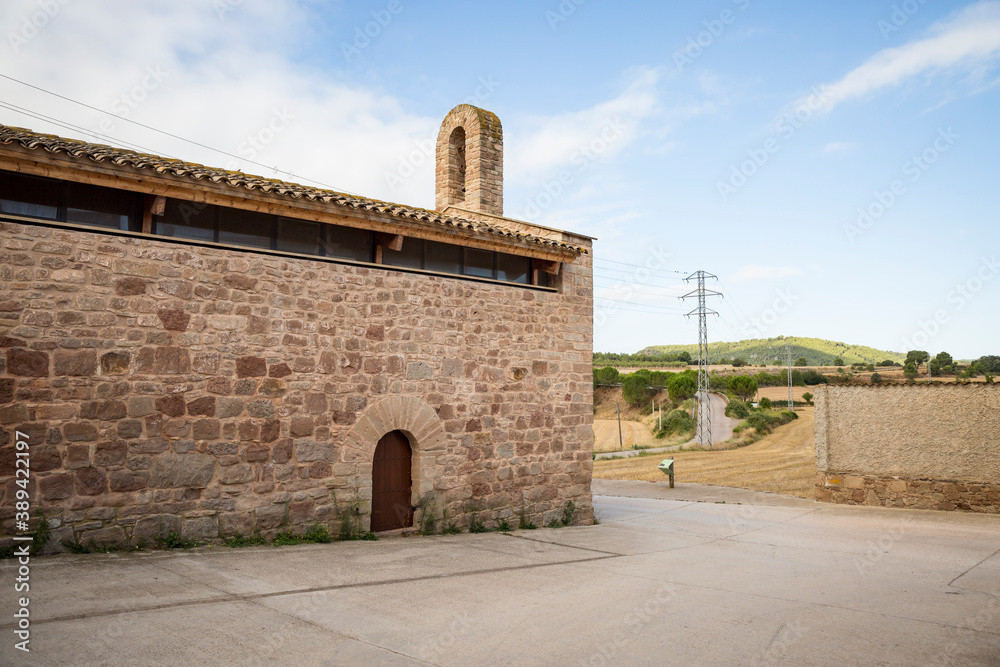 Church at Sant Genis village (Jorba), province of Barcelona, Catalonia, Spain Church at Sant Genis village (Jorba), province of Barcelona, Catalonia, Spain