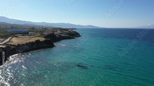 Aerial view of Katragaki beach, Tragaki, Zakynthos, Greece