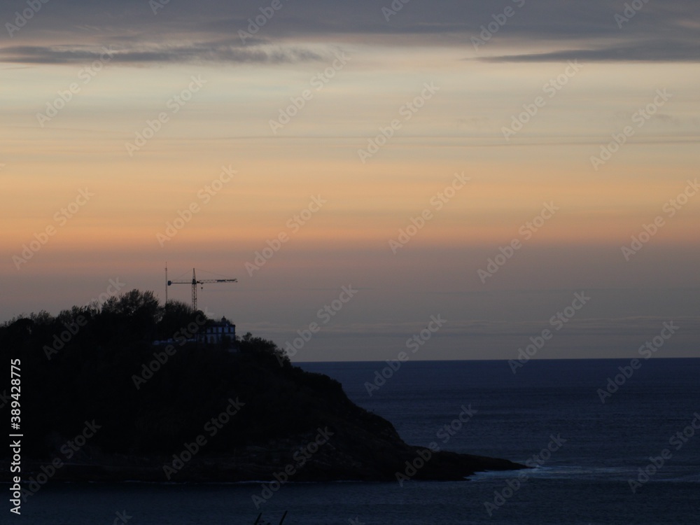 Fototapeta premium sunset over the sea