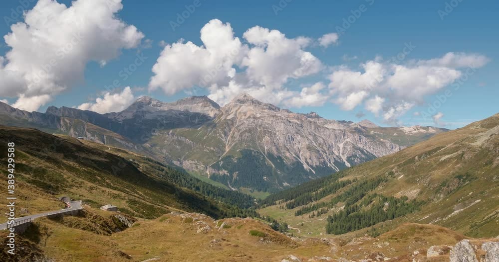 Beautiful Switzerland mountain landscape timelapse. Beautiful Switzerland mountain landscape timelapse.
