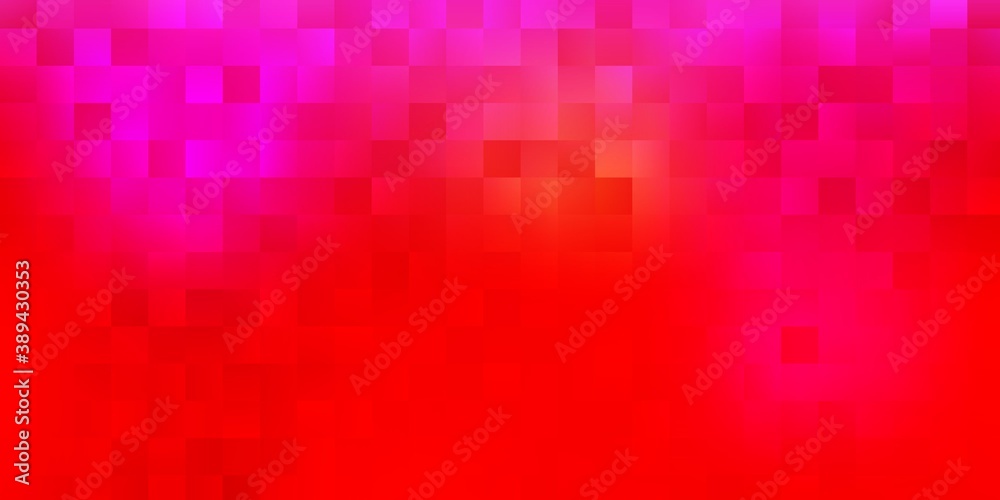 Light red vector background with rectangles.