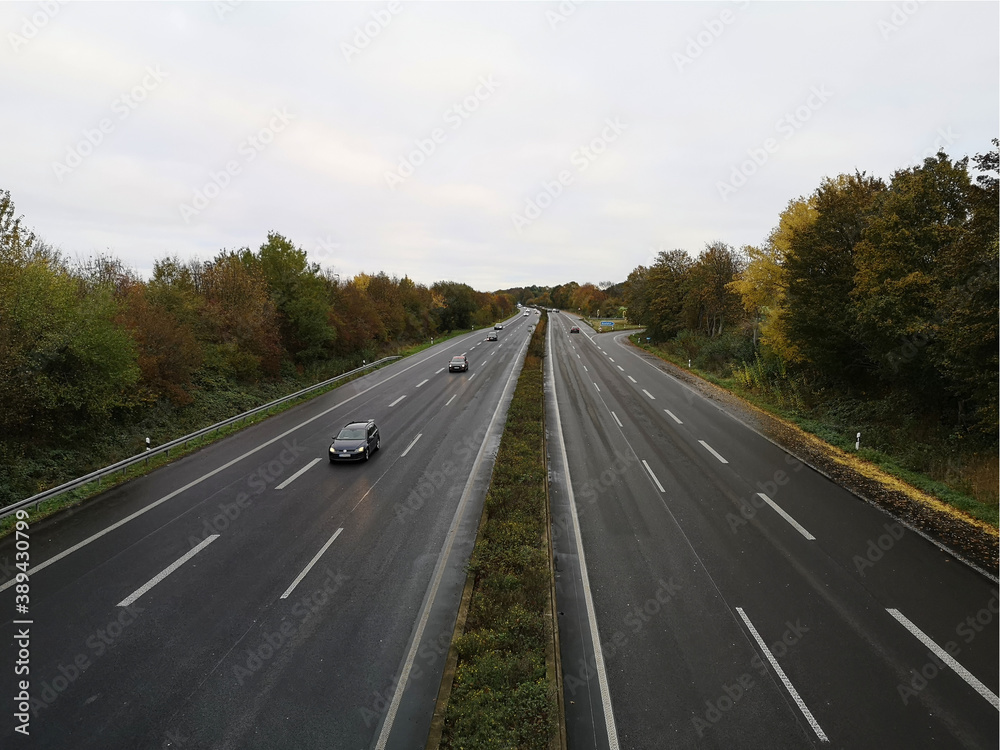 view at the motorway (