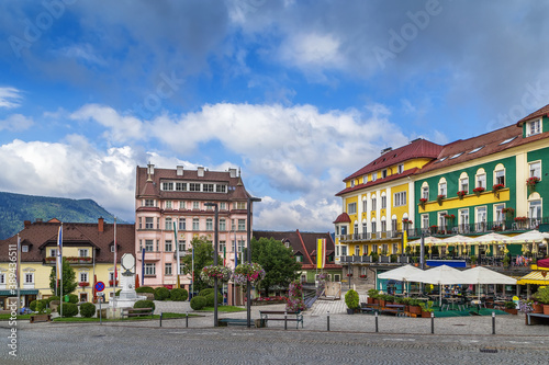 Main square in Mariazell, Austria