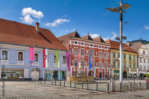 Main square in Leoben, Austria
