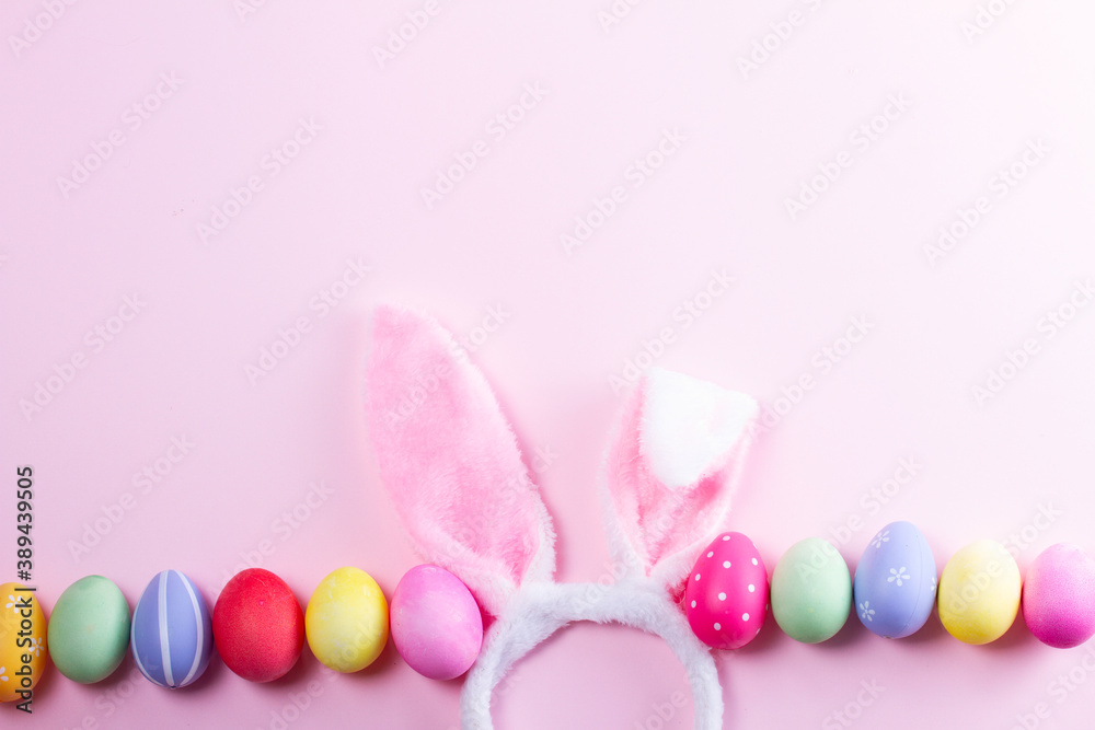 Easter scene with rabbit ears Easter scene with rabbit ears