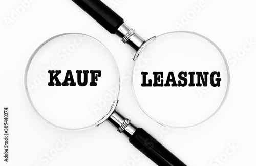 Kauf oder Leasing photo