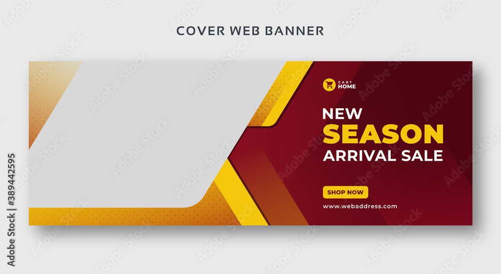 Social media sale web banner facebook cover template Social media sale web banner facebook cover template