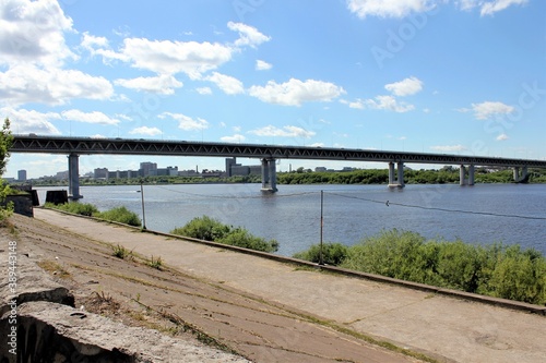 Wallpaper Mural View of the metro Bridge and the Oka river in Nizhny Novgorod Torontodigital.ca