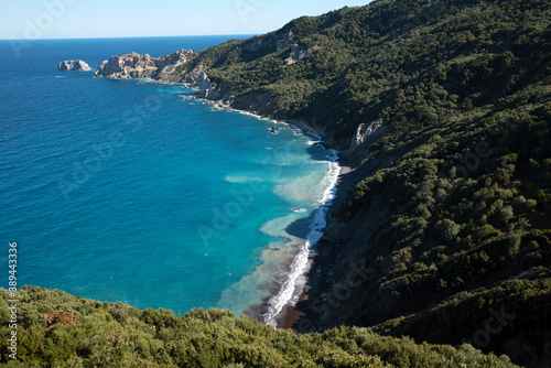 Endless blue  Aegean sea as seen from the north side of the island of Skiathos  Greece