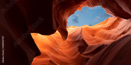 antelope slot canyon background and abstract concept