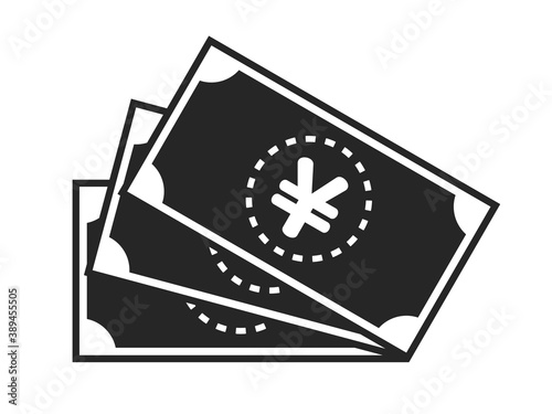 円紙幣のアイコンイラスト