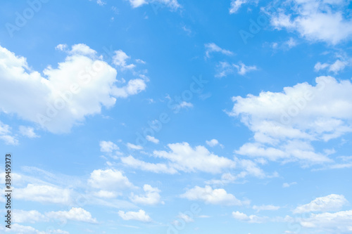cloudy blue sky view sushine bright background
