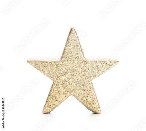 Obraz na płótnie Christmas star isolated on a white background. w salonie