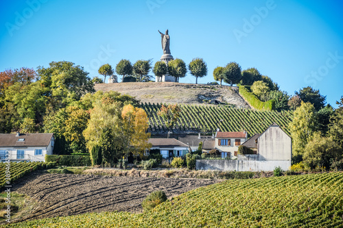 Fototapeta Naklejka Na Ścianę i Meble -  Champagne region in France: Reims, Champillon, Épernay, Châtillon-sur-Marne