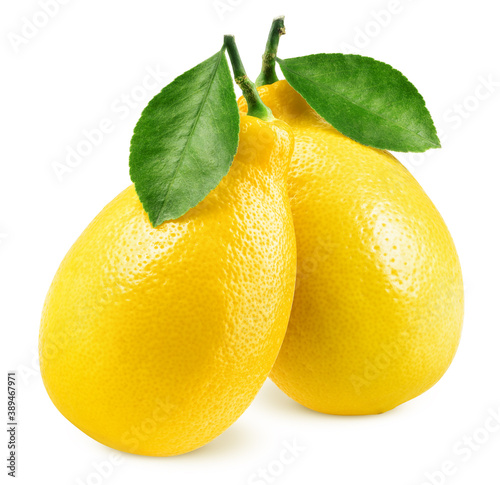 lemon, isolated on white background, clipping path, full depth of field