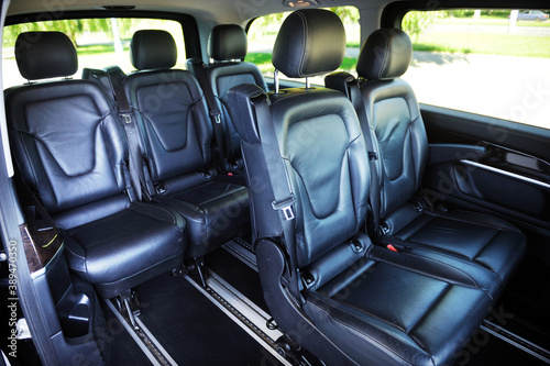 Car inside. Interior of prestige luxury modern car.  © lial88