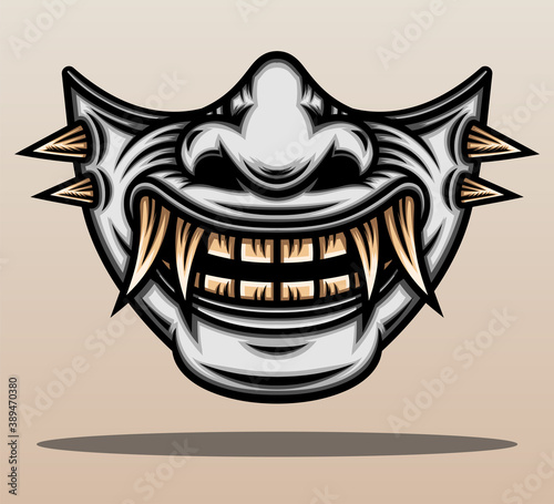Samurai oni mask