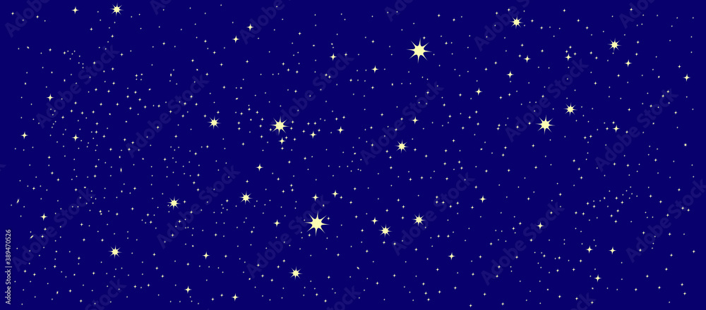 Starry sky. Vector stock illustration eps10.