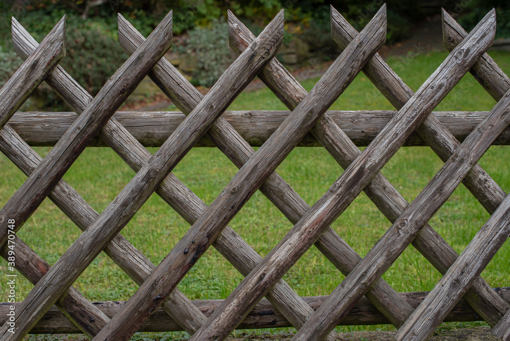 texture old wooden fence crossed texture old wooden fence crossed