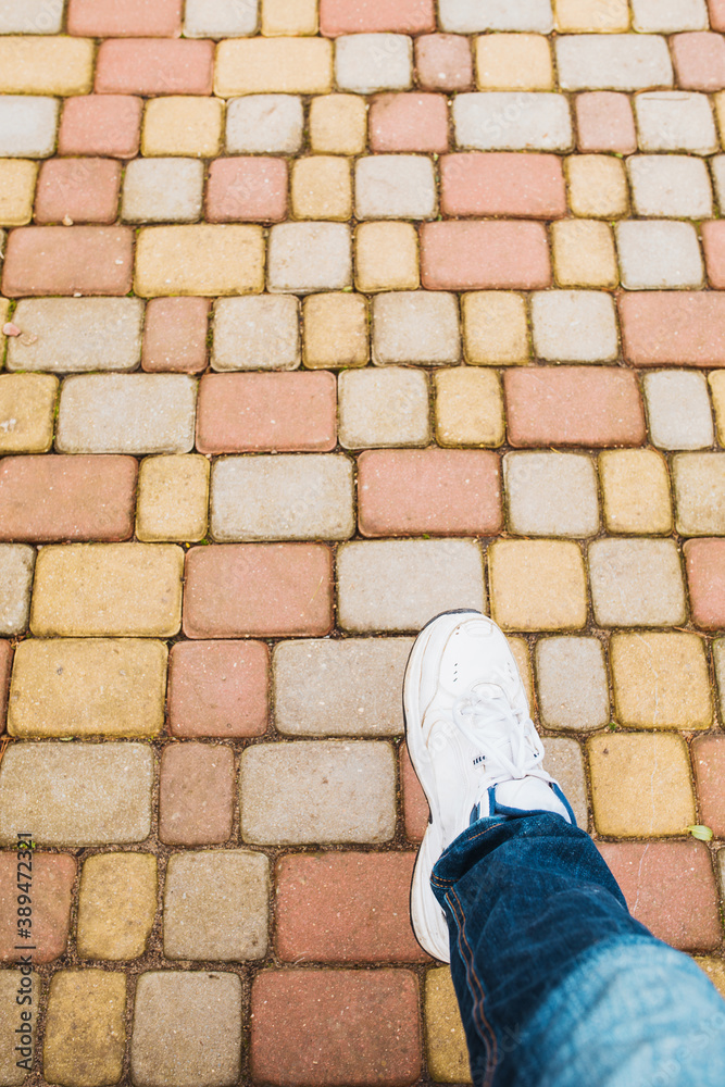 Stone Paving Walkway - Sidewalk Cement Blocks - Strong, Durable Surface