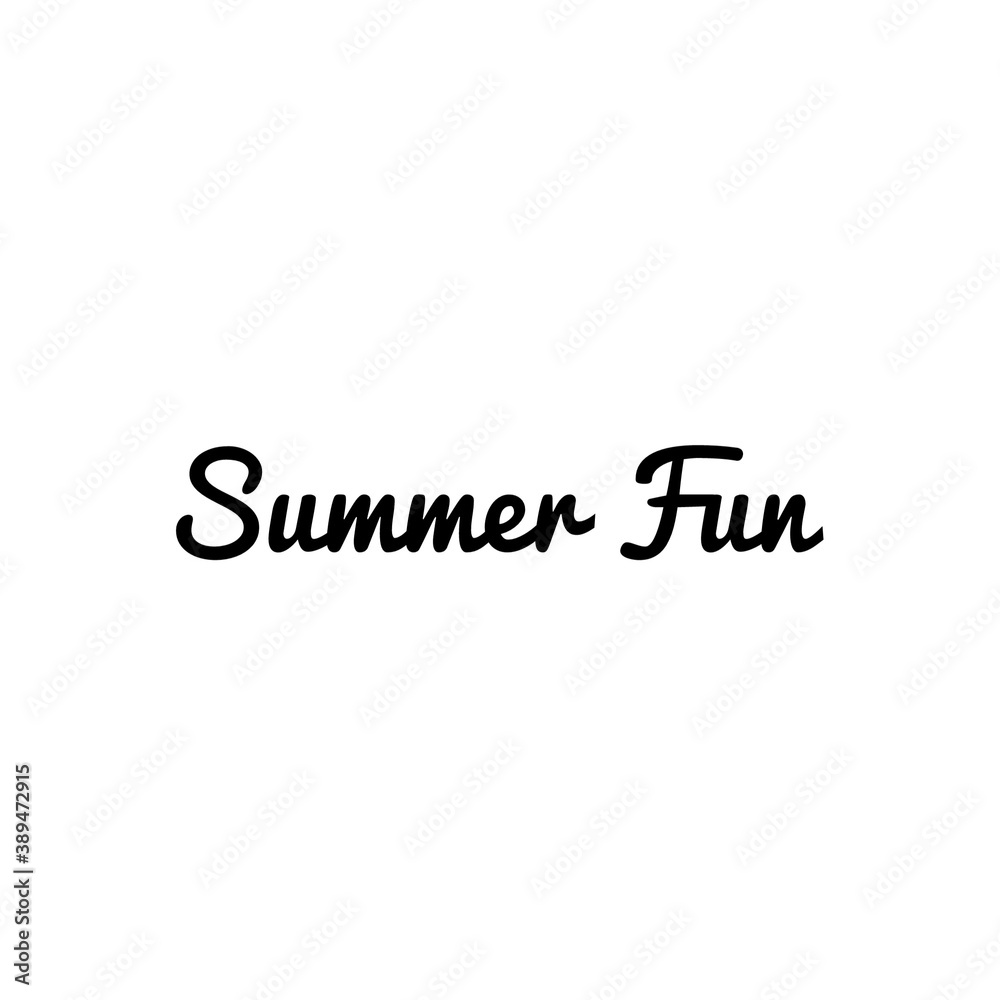 Summer Fun Word Lettering