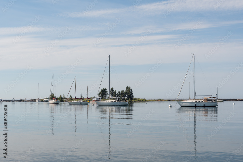 Sailing Reflections on Lake Superior