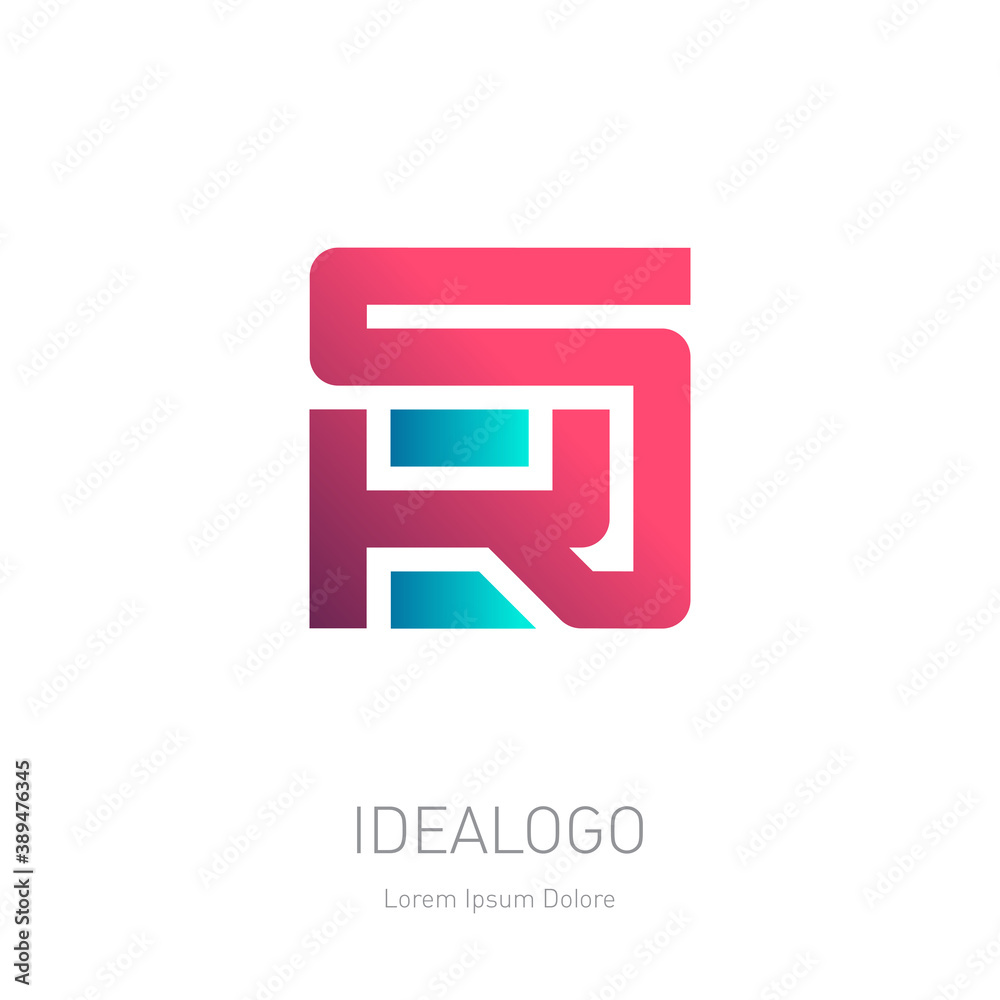 SK or KS - Vector design element or icon on white background. Monogram or logotype. S and K logo. SK or KS - Vector design element or icon on white background. Monogram or logotype. S and K logo.