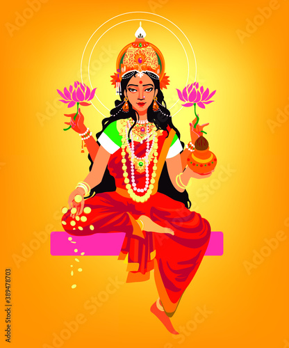 Hindu goddess Lakshmi
