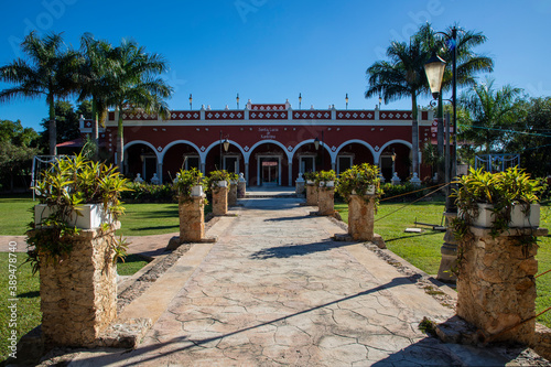 Panoramic view of a colonial hacienda photo