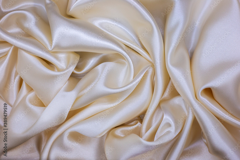 Silk fabric background. White satin fabric. Silk fabric texture Silk fabric background. White satin fabric. Silk fabric texture